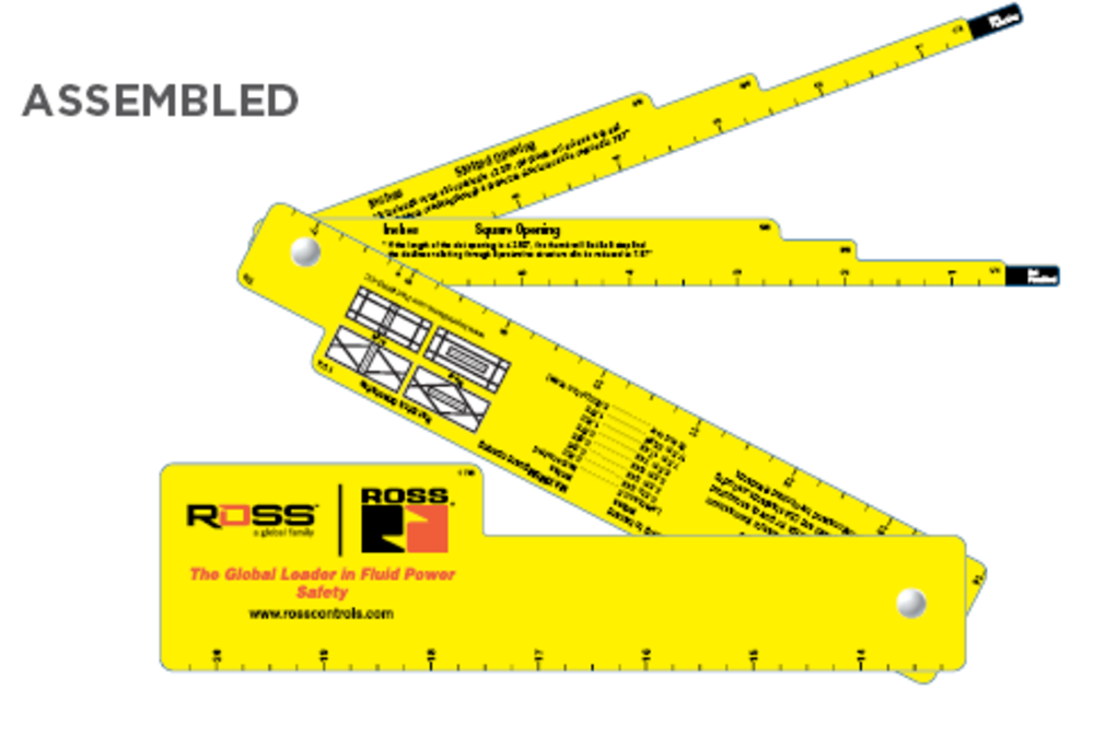 4 Piece Hinged Ruler / Scale used as a Safety Gauge... from ASI 87400 ArtechPro / Artech®
