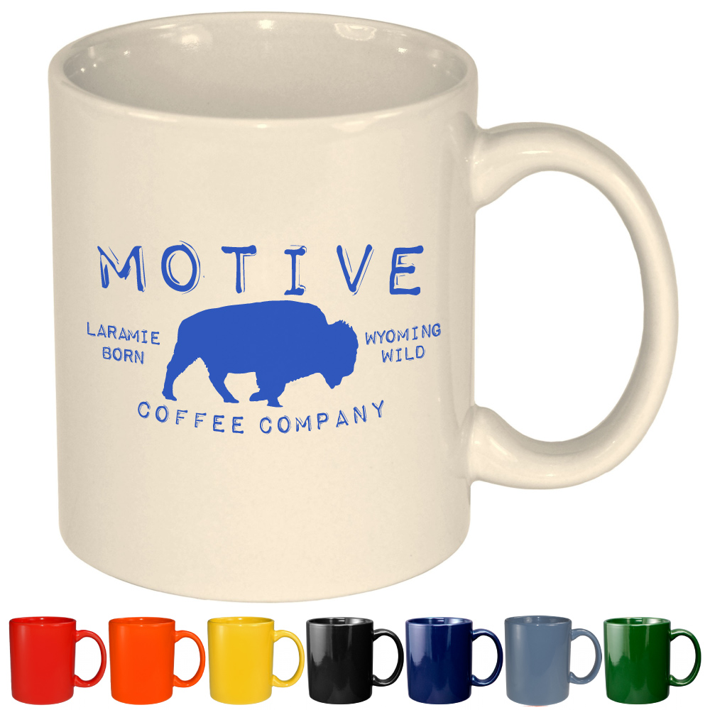 11 oz Vitrified C-Handle Mug - Recommended for Restaurants ... from ASI 80093 Pyrographics / Universal Printing
