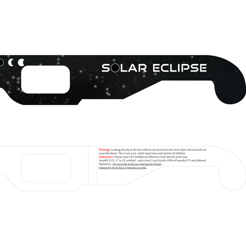 Custom Printed Eclipse Glasses - Safe Solar Viewers - View Solar
