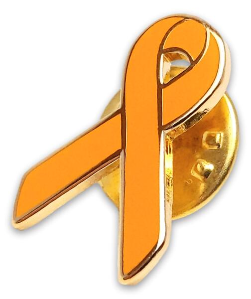 Orange Cultural Diversity Awareness Lapel Pin