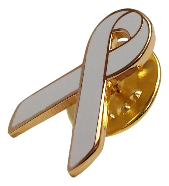 Gray / Grey Awareness / Support Ribbon Lapel Pin