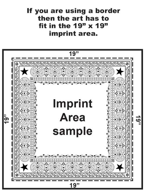 Duplex Rotary Printed 22 inch Bandanna (Pigment Printed on 2 Sides)... from ASI 44020 Bandanna Promotions By CARO-LINE