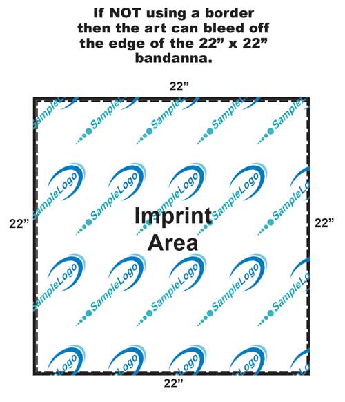 Duplex Rotary Printed 22 inch Bandanna (Pigment Printed on 2 Sides)... from ASI 44020 Bandanna Promotions By CARO-LINE