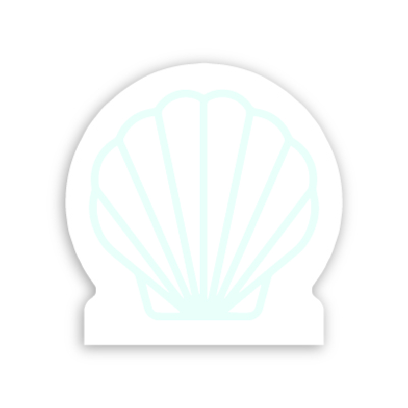 Sea Shell / Clam - Die Cut Post-it Note Pads ... from ASI 91240 3M/Promotional Markets Dept