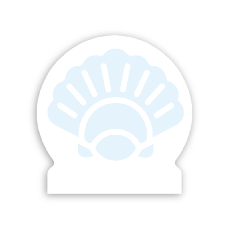 Sea Shell / Clam - Die Cut Post-it Note Pads ... from ASI 91240 3M/Promotional Markets Dept