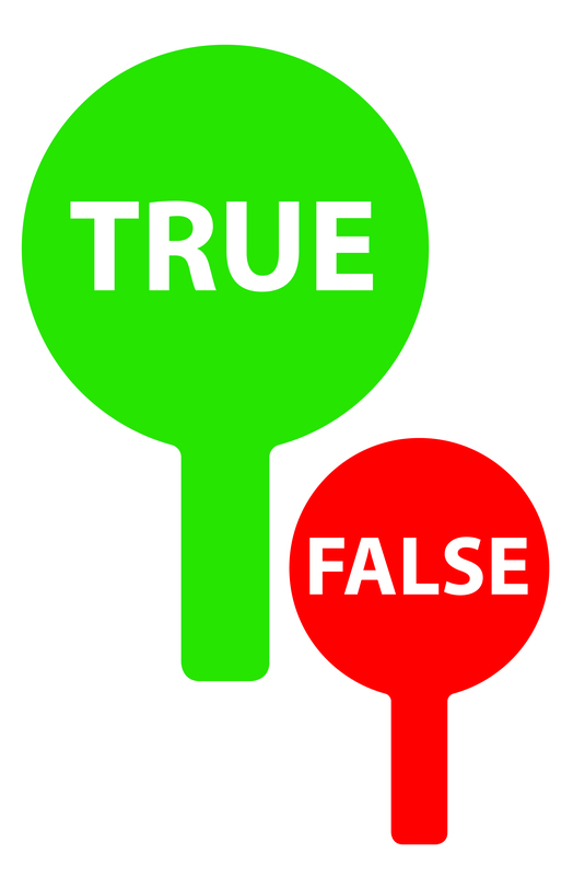 Corrugated Plastic Auction Paddle with Double Sided Full Color True False... from ASI 54322 FireSprint Printing