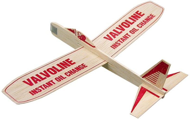 Balsa Airplane Glider - 12 inch wing... from ASI 58630 Paul K Guillow Inc