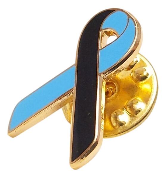 Black and Blue Loss of a Brother Awareness / Support Ribbon