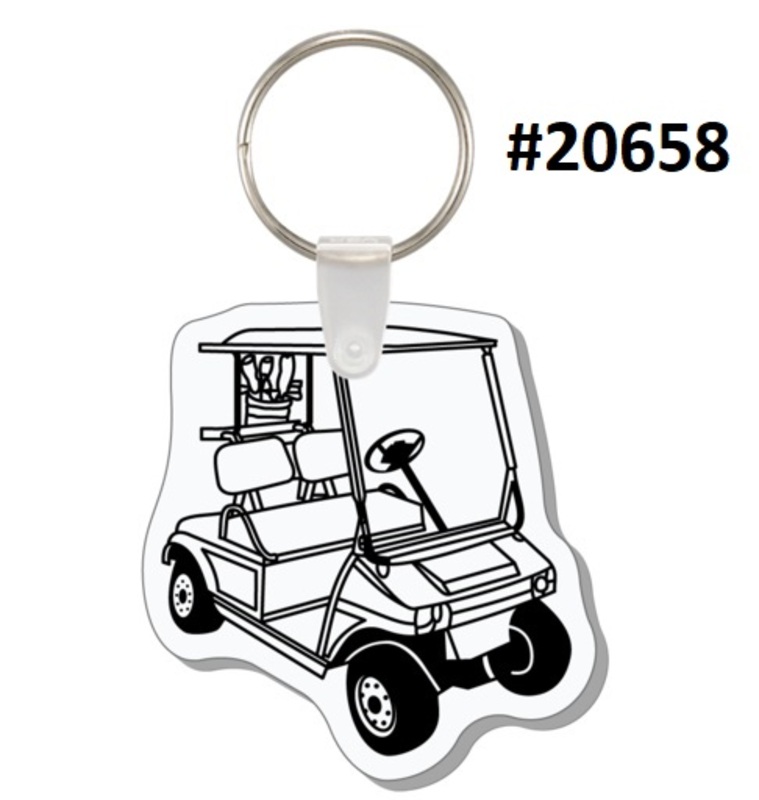 Golf Cart Keychain Shaped Like a Club Car... from ASI 56100 Gemini Ind Inc
