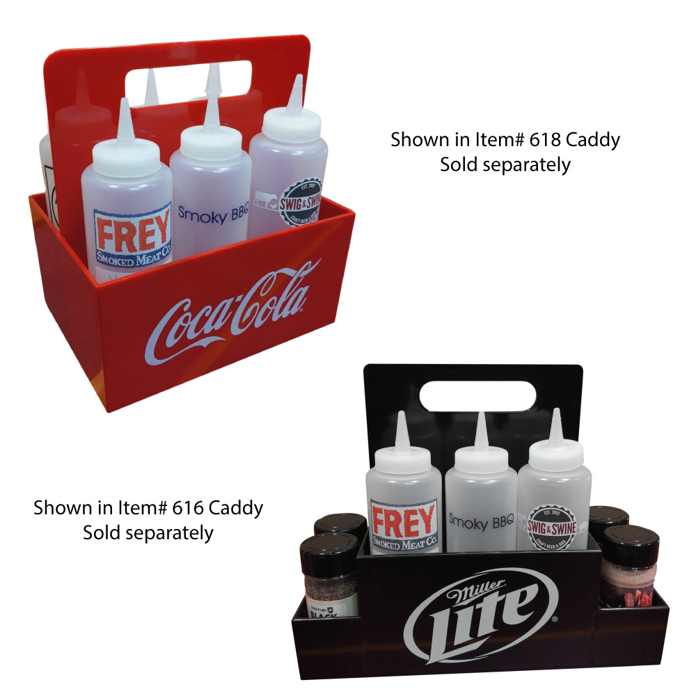 Recyclable Food Safe 12 oz. condiment bottle w/ 4CP Imprint &... from ASI 67075 Leprechaun Promotions, LLC / Leprechaun Promotions