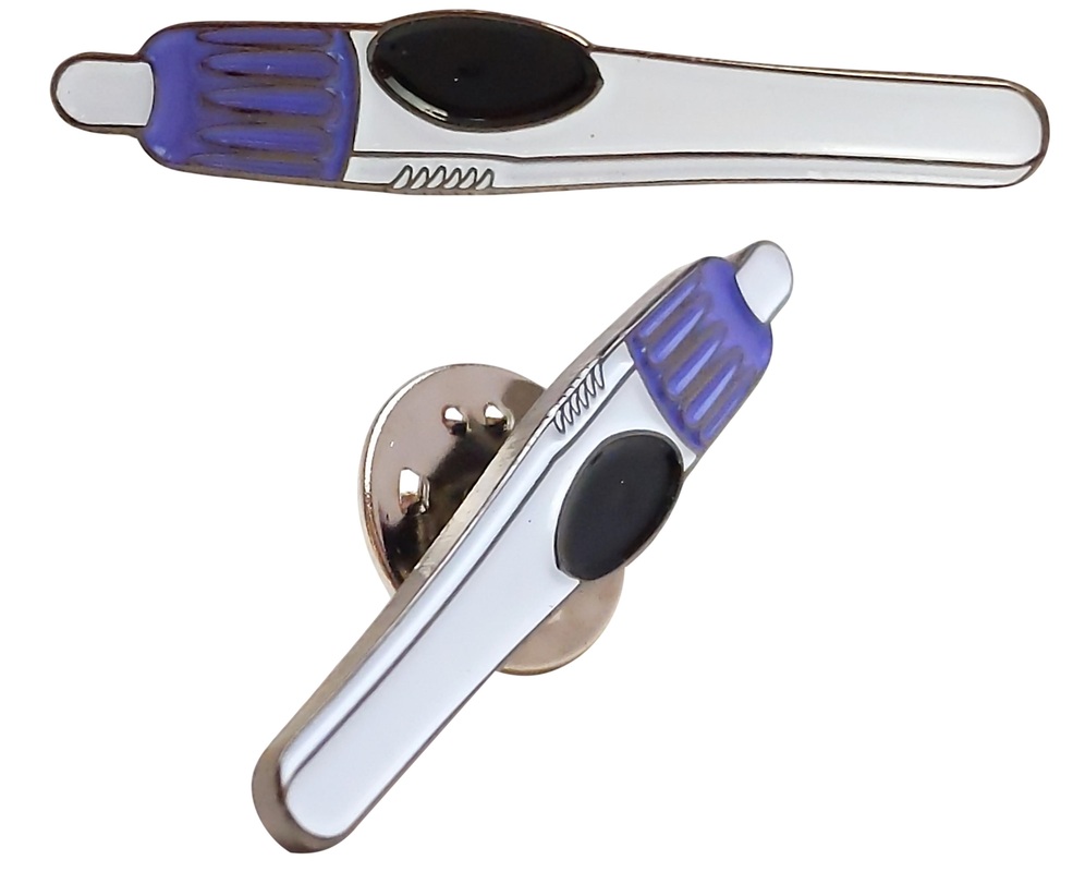 Metal Lapel Pin Custom Shaped to Match a Product