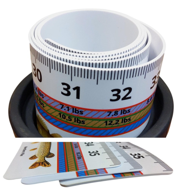 Custom length and printed fish ruler in plastic, paperboard or soft... from ASI 56100 Gemini Ind Inc