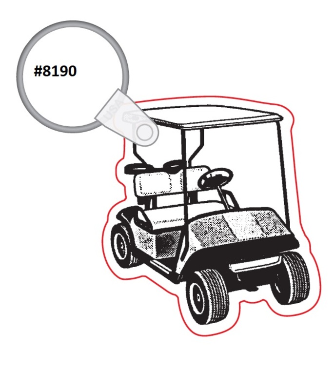 Golf Cart Shaped Keychains & Keyrings... from ASI 56100 Gemini Ind Inc / Gemini Line™