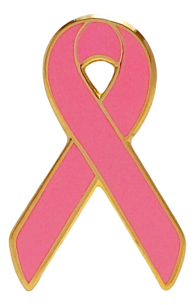 Hot Pink Awareness Ribbon Lapel Pin