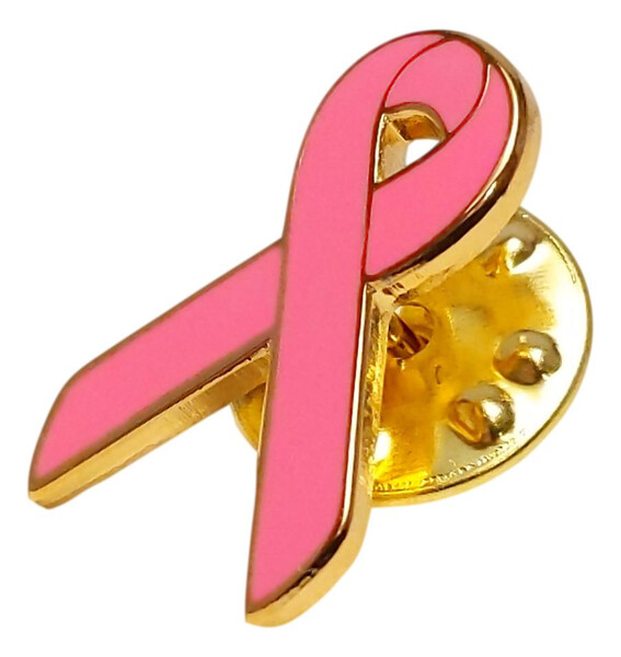 Hot Pink Awareness Ribbon Lapel Pin