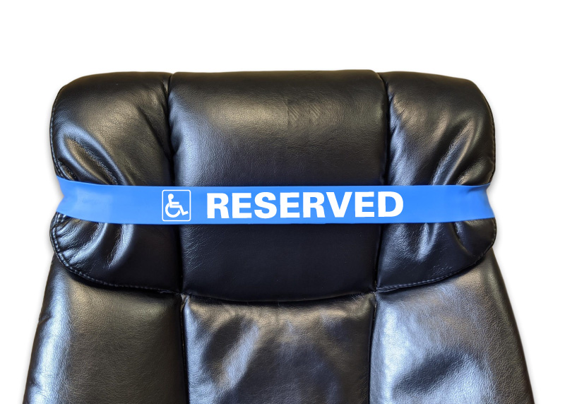 Soft Silicone Chair Band - Stretches to fit most seats... from ASI 34345 Ad Bands Plus