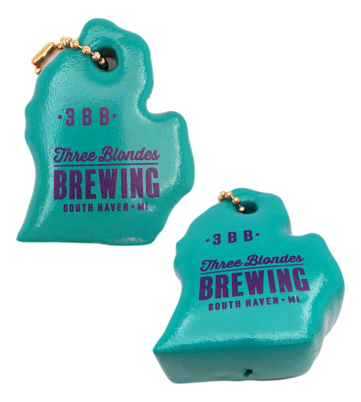 State Shaped Floating Key Chain... from ASI 79970 Pro-Sports Foam Products