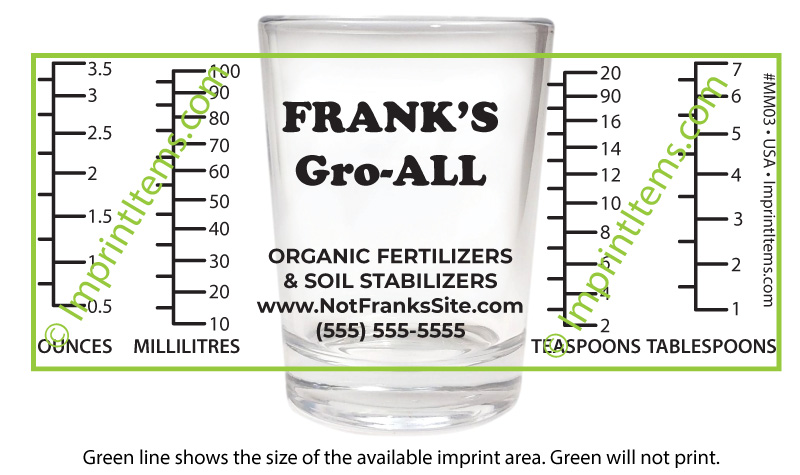 4oz Measuring Jumbo Shot Glass ... from ASI 74710 Numo
