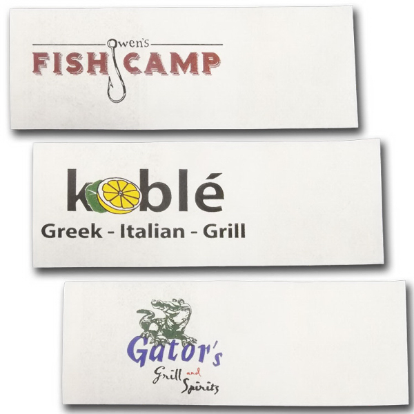 1.5" x 4.25" Paper Napkin Bands - Self-adhesive... from ASI 31490 Admatch Corporation