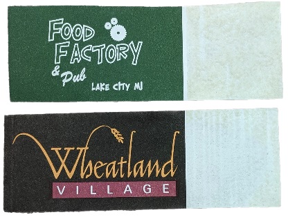 1.5" x 4.25" Paper Napkin Bands - Self-adhesive... from ASI 31490 Admatch Corporation