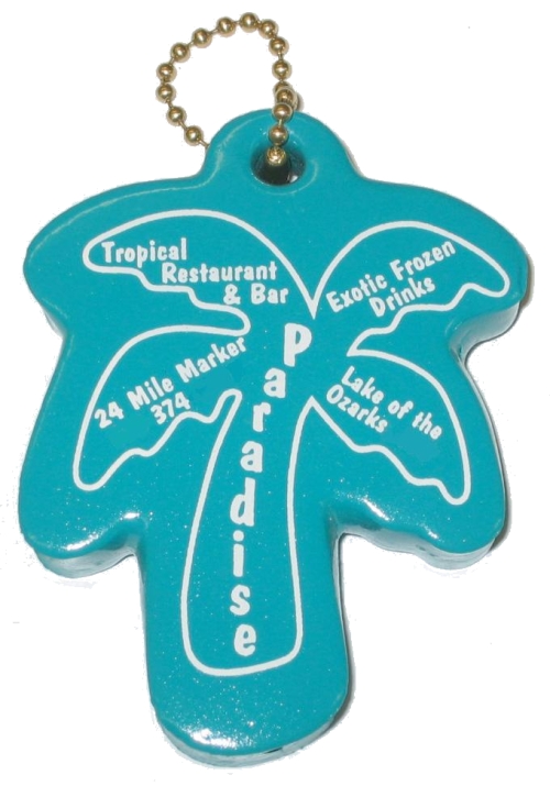 Large Palm Tree Shaped Floating  Keychain... from ASI 79970 Pro-Sports Foam Products
