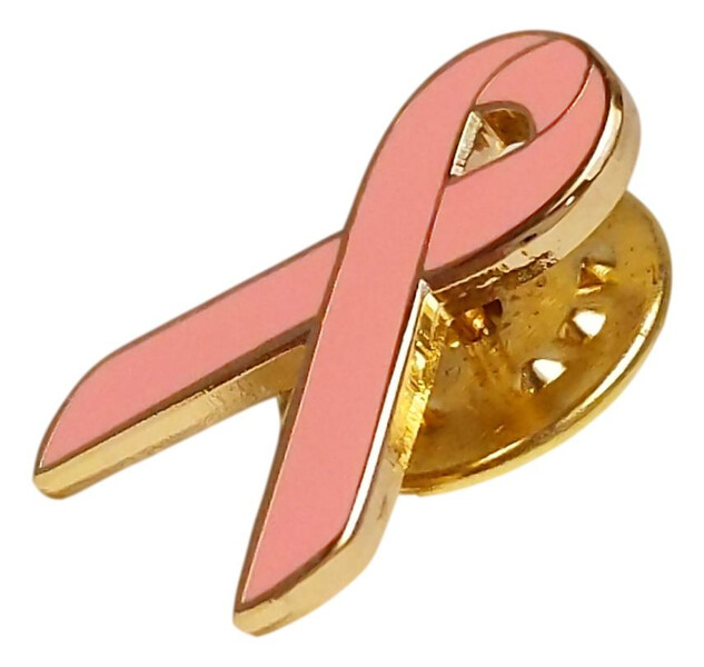 Light Pink Ribbon Breast Cancer Awareness Lapel Pins