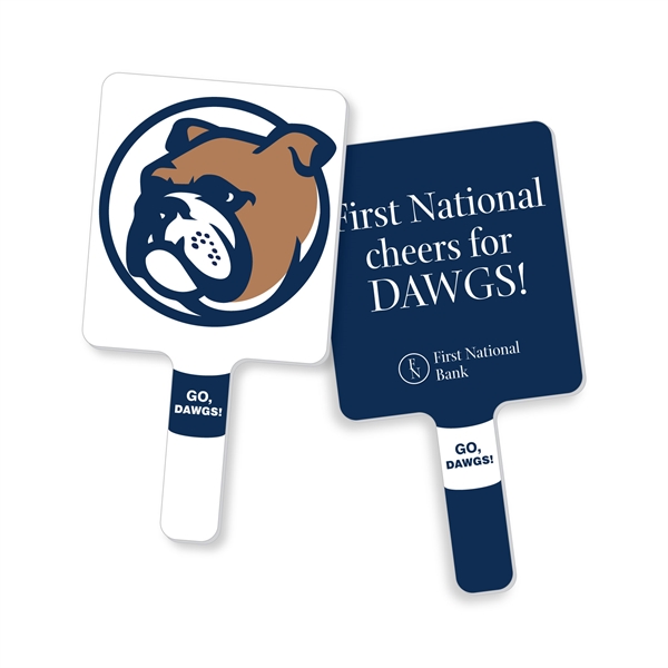 Premium solid PVC plastic auction paddles / hand fans with consecutive... from ASI 54322 FireSprint Printing