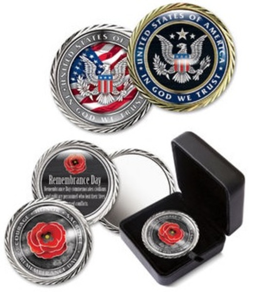 2" Coin with Diamond Cut Border. In stock rush item.... from ASI 53697 Faro Products