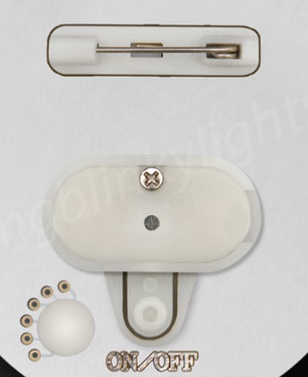 Custom Shaped Flashing Blinking Magnetic Lapel Badges