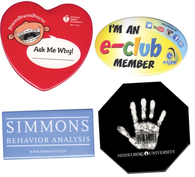 Shaped Celluloid Buttons... from ASI 53408 Express-A-Button