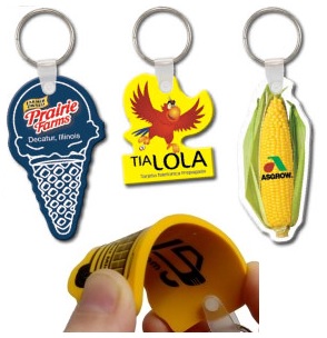 Soft Flexible Vinyl Keychain Custom Shaped... from ASI 56100 Gemini Ind Inc