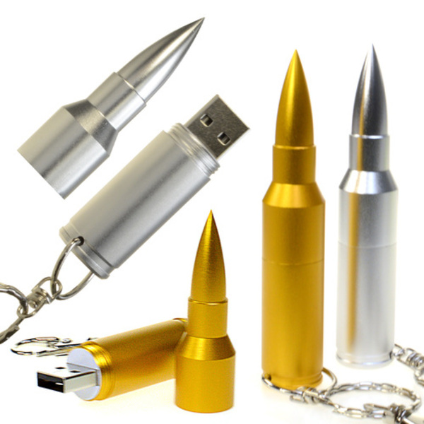Rifle Bullet Shaped Memory Stick / USB Flash Drive... from ASI 63053 ZZ OLD - CorporateKey