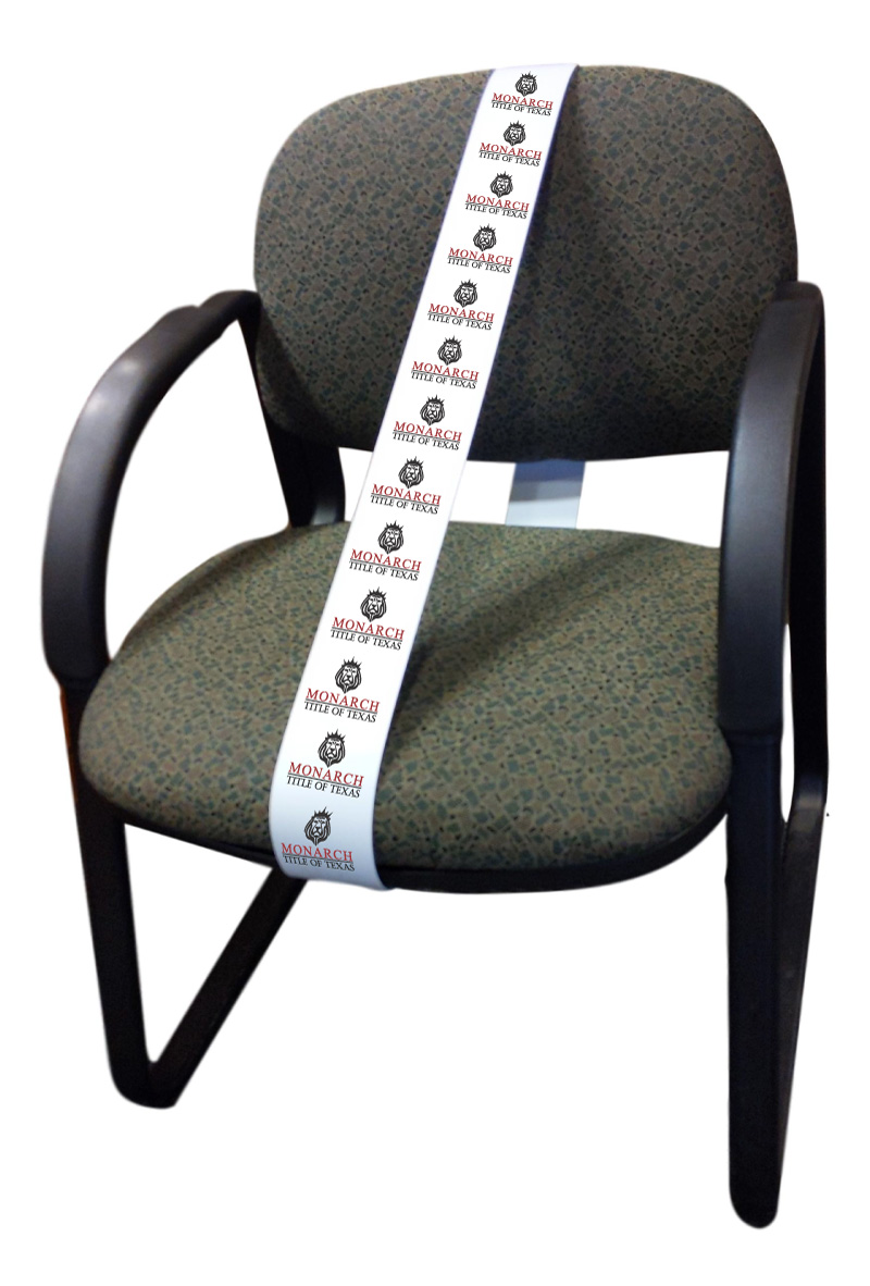 Wrap-around seat straps. Styrene plastic or paperboard bands to reserve and... from ASI 56100 Gemini Ind Inc